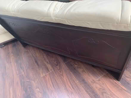 Photo of free Vintage 3-Piece Italian Leather Sofa Suite & Footstool (Gorse Hill M16) #3