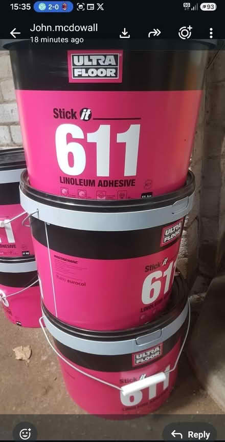 Photo of free Ultra Floor 611 Linoleum Adhesive (Broomhouse EH113rg) #4