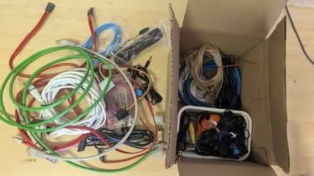 Photo of free Box of cables and other small items (Stroud) #1