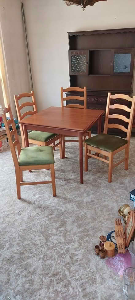 Photo of free Extending table & 4 Chairs (Garnant, SA18) #1