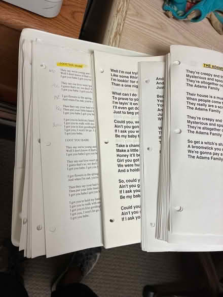 Photo of free Karaoke Lyrics Printed (Los Altos near Foothill) #1