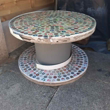 Photo of free Beer bottle top spool table (Bradford BD12) #1