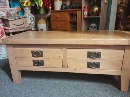 Photo of free Solid wooden coffee table (Redditch B98) #1