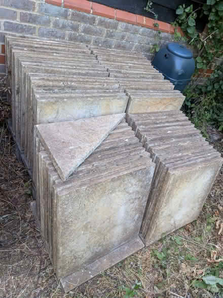 Photo of free Patio slabs 60 x 60 cm (Woolstone MK15) #2