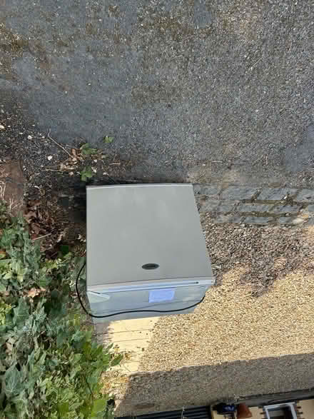 Photo of free Small white table top fridge in good working order (Horsell GU21) #3