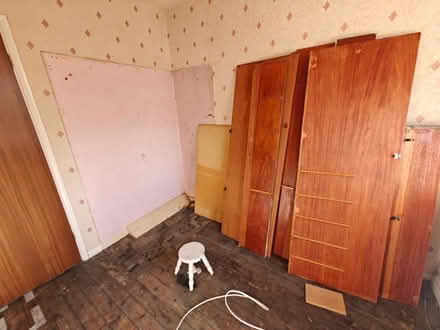 Photo of free Brown wood wardrobe (Birstall, LE4) #3