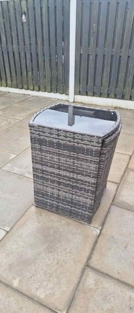 Photo of free Box Cube Rattan table & 2 Chairs (Prescot Merseyside L35) #2