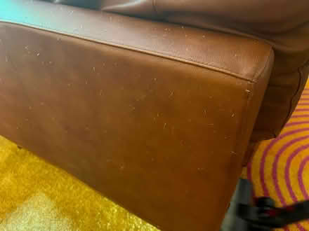 Photo of free Brown L-shaped leather sofa (Charlton SE7) #4