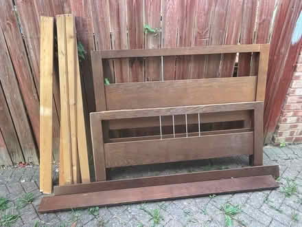 Photo of free Wooden bedframe (Leamington spa) #2