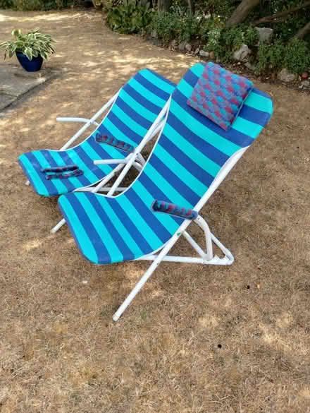 Photo of free 2 Metal Frame Deckchairs (Rayleigh SS6, Eastwood side) #1