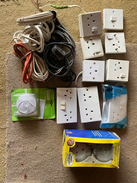 Photo of free Mixed sockets & cables (Feltham TW14) #1