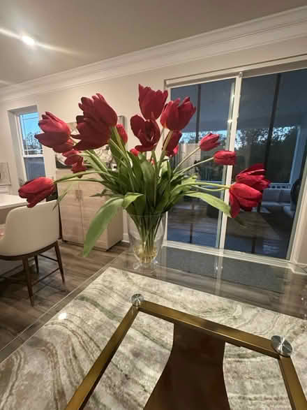 Photo of free Artificial flower arrangement (White plains) #2