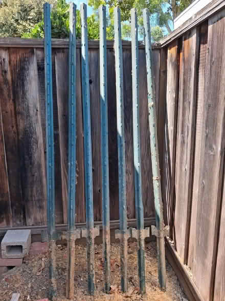 Photo of free 7' Fence Stakes (Sunnyvale Cherry Chase Area) #1