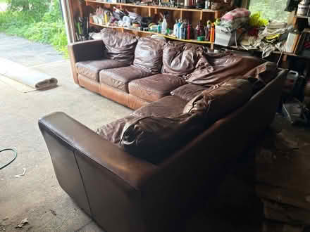 Photo of free Leather Sectional (Southwest Highland Park) #3