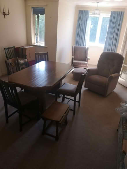 Photo of free Table and 4 chairs, recliner and rocking chair with stool (Central Lancaster LA1) #3