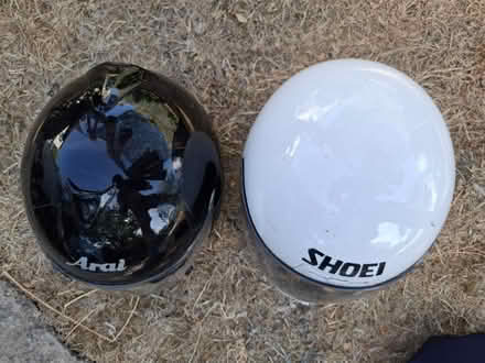 Photo of free 2x VERY old motorcycle helmets (Old Bletchley MK3) #3