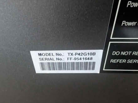 Photo of free 42" Panasonic plasma TV (Woodcote RG8) #3