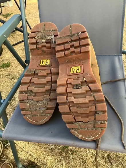 Photo of free Tan leather Caterpillar boots (Coulsdon, CR5) #1