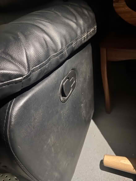 Photo of free 2 & 3 Seater Black Reclining Sofa (NG7 2NR) #3