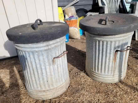 Photo of free Galvanised dustbins (Bramfield SG14) #1