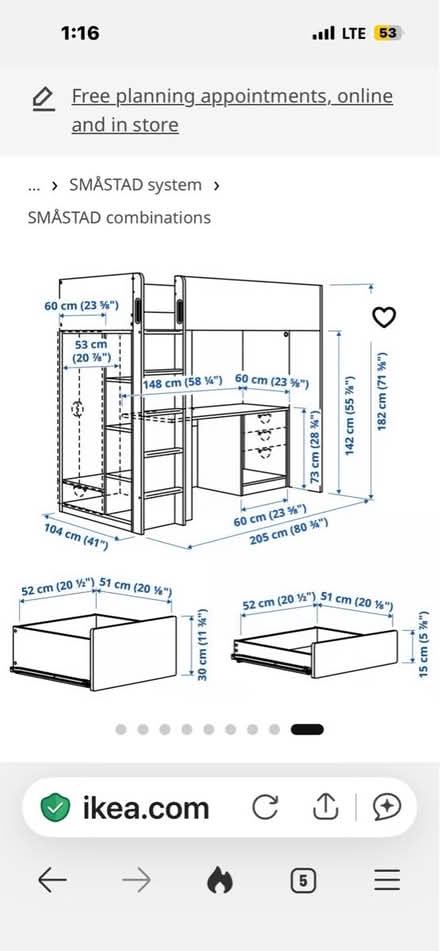 Photo of free Bed-desk-dresser (Orwell Bank) #2