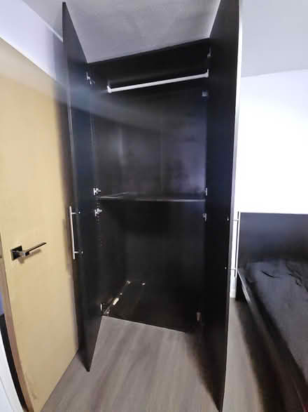 Photo of free Tall Black Wardrobe Storage Cabinet (upper holloway N19) #2