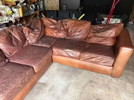 Photo of free Leather Sectional (Southwest Highland Park) #4