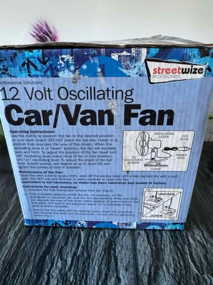 Photo of free Car/van oscillating fan (Fordhouses WV10) #2