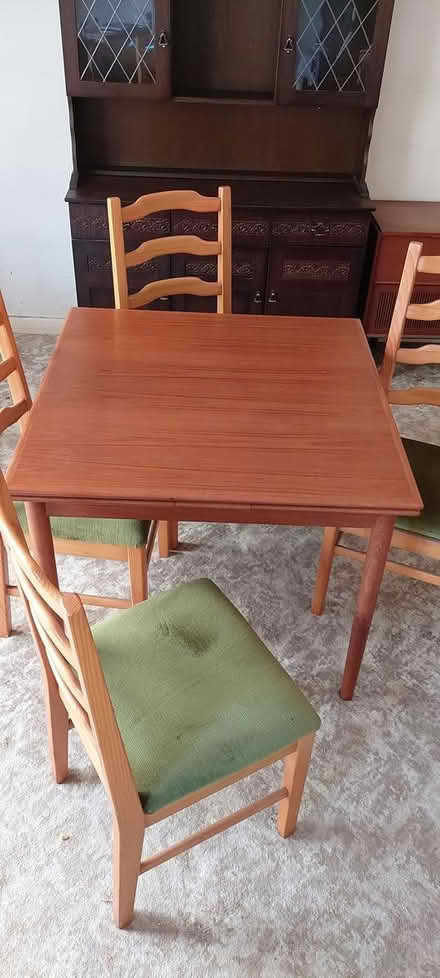 Photo of free Extending table & 4 Chairs (Garnant, SA18) #2