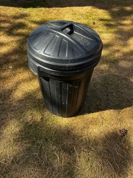 Photo of free 80 litre Black plastic lidded bin (West Kirby CH48) #1