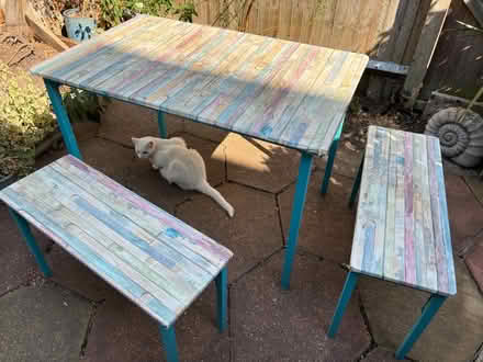 Photo of free Table and benches (Hampton Hill) #2