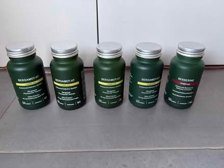 Photo of free Set of 5 green glass pill container (Union Street, Borough SE1) #1