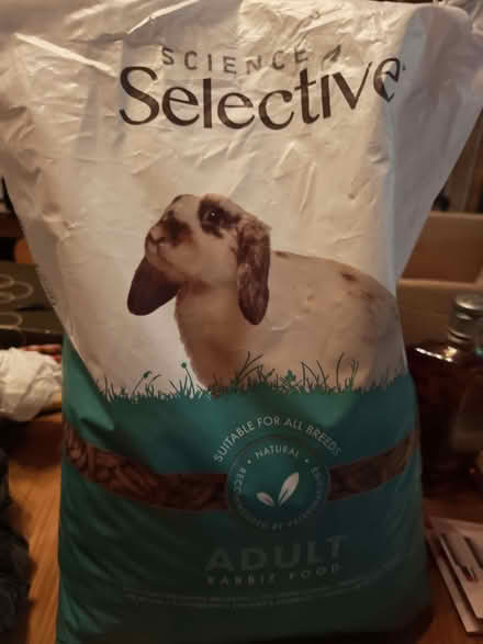 Photo of free Part used bag os science selective rabbit food (Upper Walthamstow E17) #1