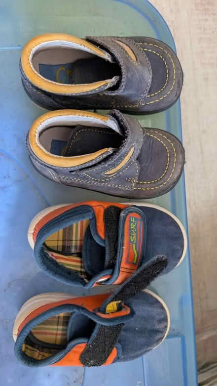 Photo of free 2 pairs of toddler/boys shoes (RG24 Old Basing) #1