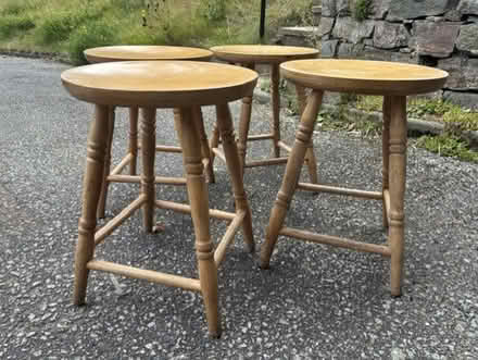 Photo of free Wooden Stools - 4 (Drumoak AB31) #2