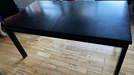 Photo of free Black wooden extending dining table (Kingswood BS15) #1