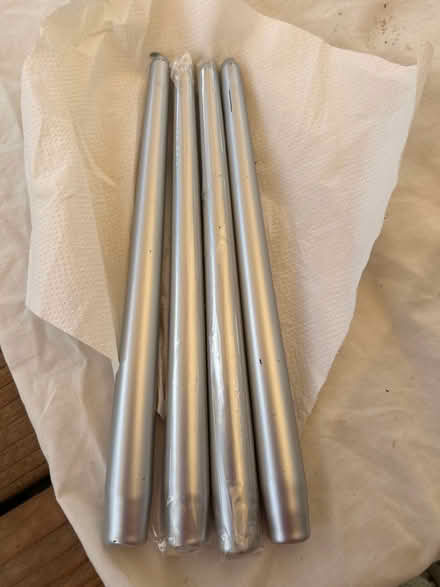 Photo of free 4 unused silver candles (Oakwood road ME16 8) #1