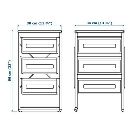 Photo of free 2x ikea metal drawers (St Andrews, BS6) #2