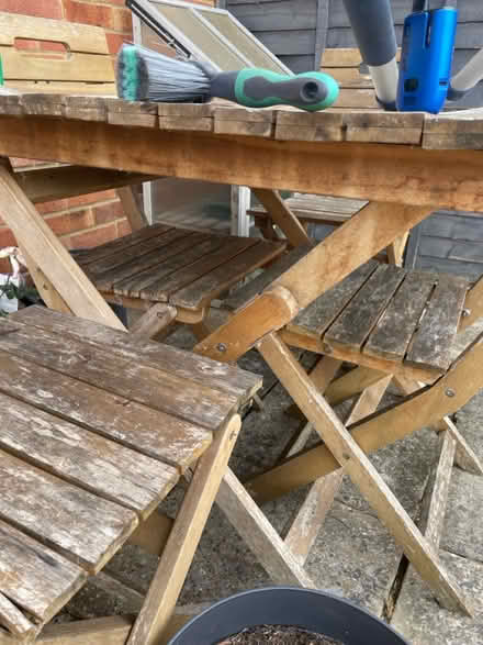Photo of free Garden table & chairs (Eaton Socon PE19) #2