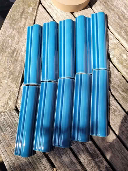 Photo of free Blue border tiles (Clerkenwell WC1X) #1