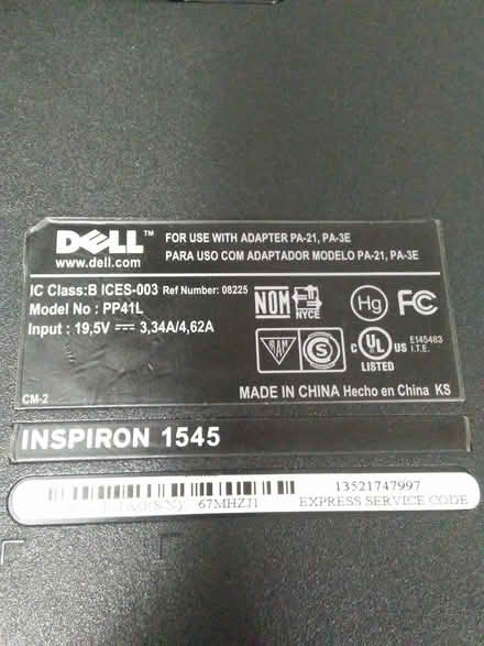 Photo of free Dell Inspiron Laptop 1545 (Urbana area) #4