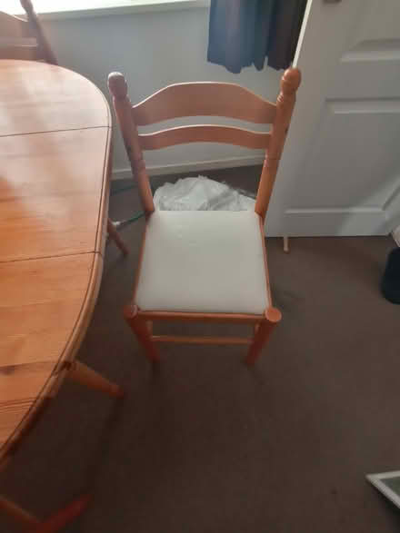 Photo of free Pine extending Table and 4 chairs (Sproatley) #2