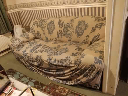 Photo of free Sofa, armchair and another mismatched armchair (Pontypridd CF37) #2
