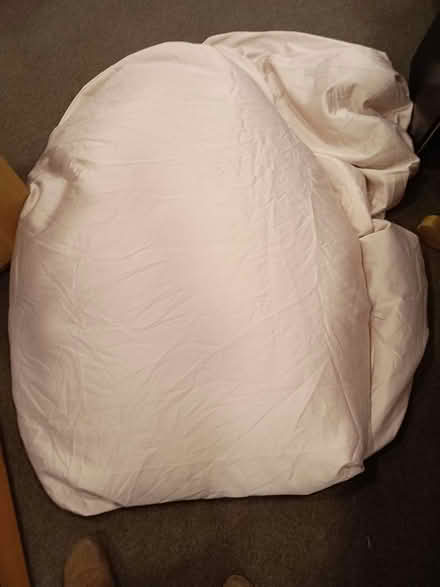 Photo of free 2 polyester satin single bed sheets (Wantage OX12) #1