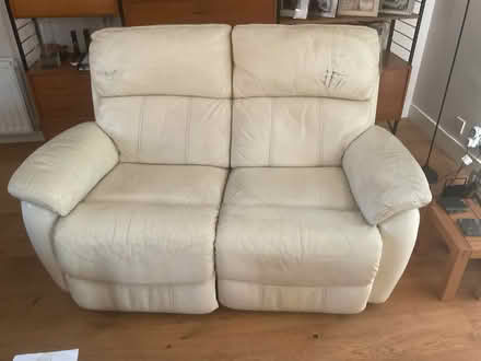 Photo of free 2 seater, leather, electric reclinable sofa (Symonds Green SG1) #2