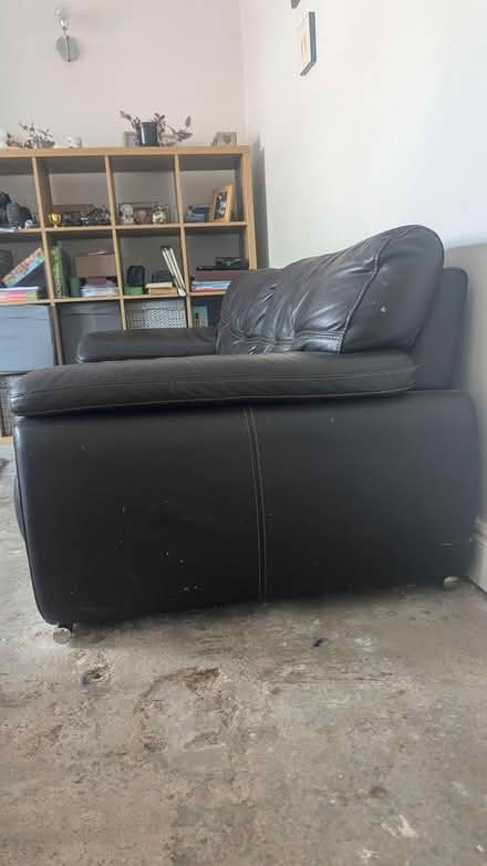 Photo of free 2 X 2 seater leather sofa (WA1 3JL) #4