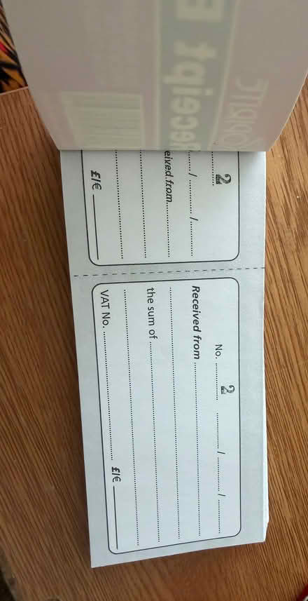 Photo of free Receipt book (Lawnswood LS16) #2