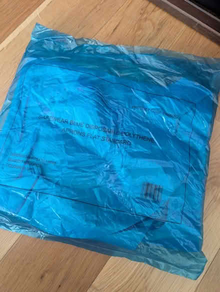Photo of free Blue disposable aprons (Buggs Bottom RG4) #1