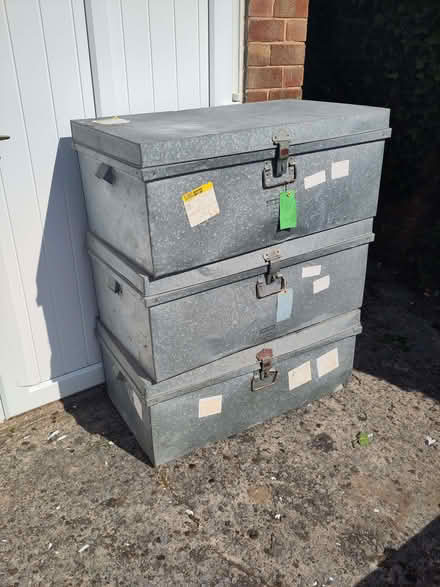 Photo of free Three steel trunks (Caldy CH48) #1