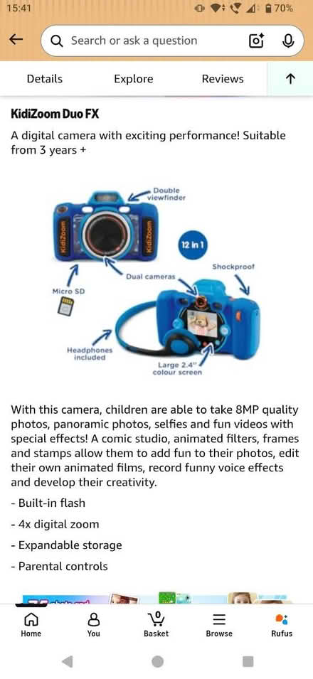 Photo of free Kids fist camera plus games (M21) #4
